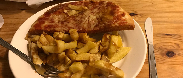 1/2 Fried Pizza  Supper 