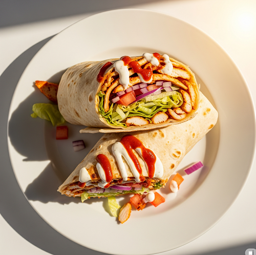 Turkish Style Chicken Kebab Wrap 