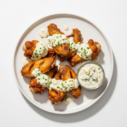 Chicken Wings With Blue Cheese Sauce 
